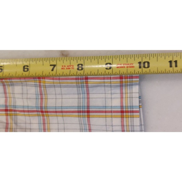 Men's‎ XL Wrangler Wrinkle Resist Plaid Pearl Snap Shirt Short Sleeve - Picture 7 of 7